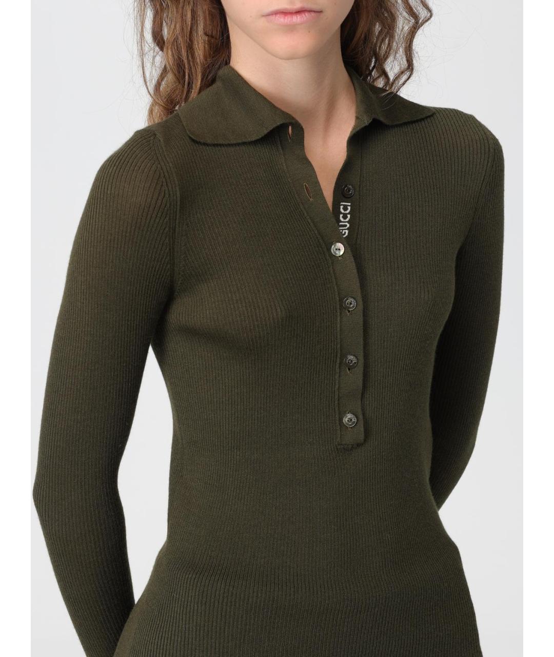 GUCCI Зеленый кашемировый джемпер / свитер, фото 5