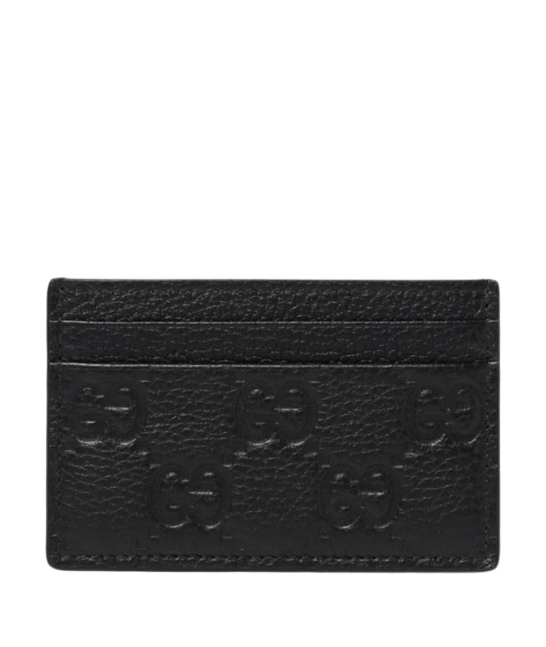 GUCCI Черный кожаный кардхолдер, фото 1