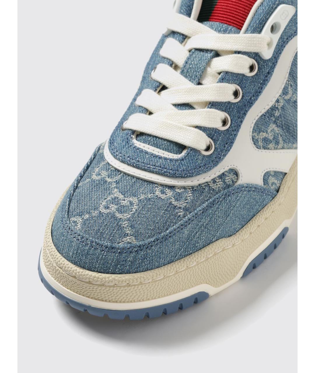 GUCCI Синие текстильные кеды, фото 4