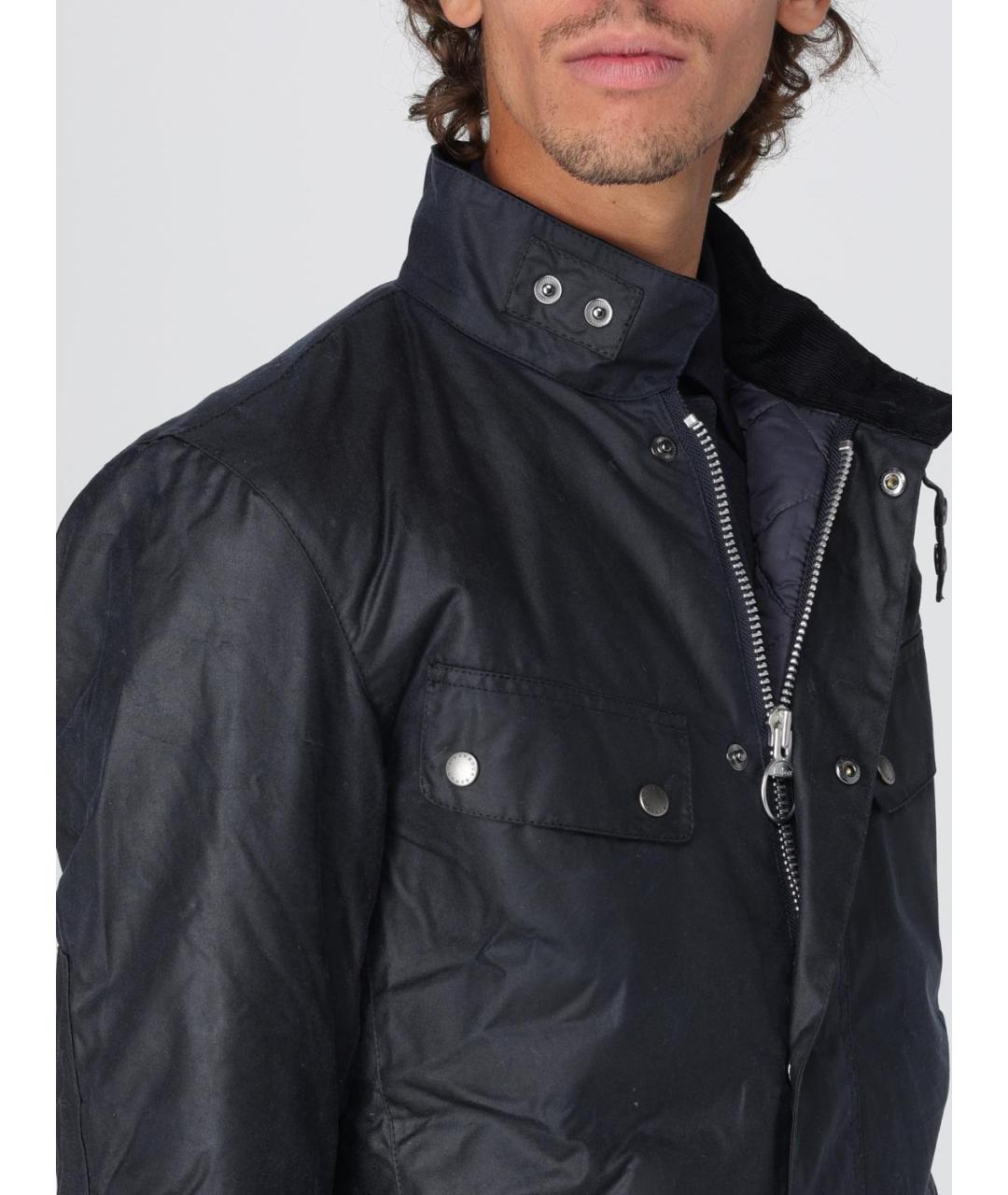 BARBOUR Темно-синяя куртка, фото 4
