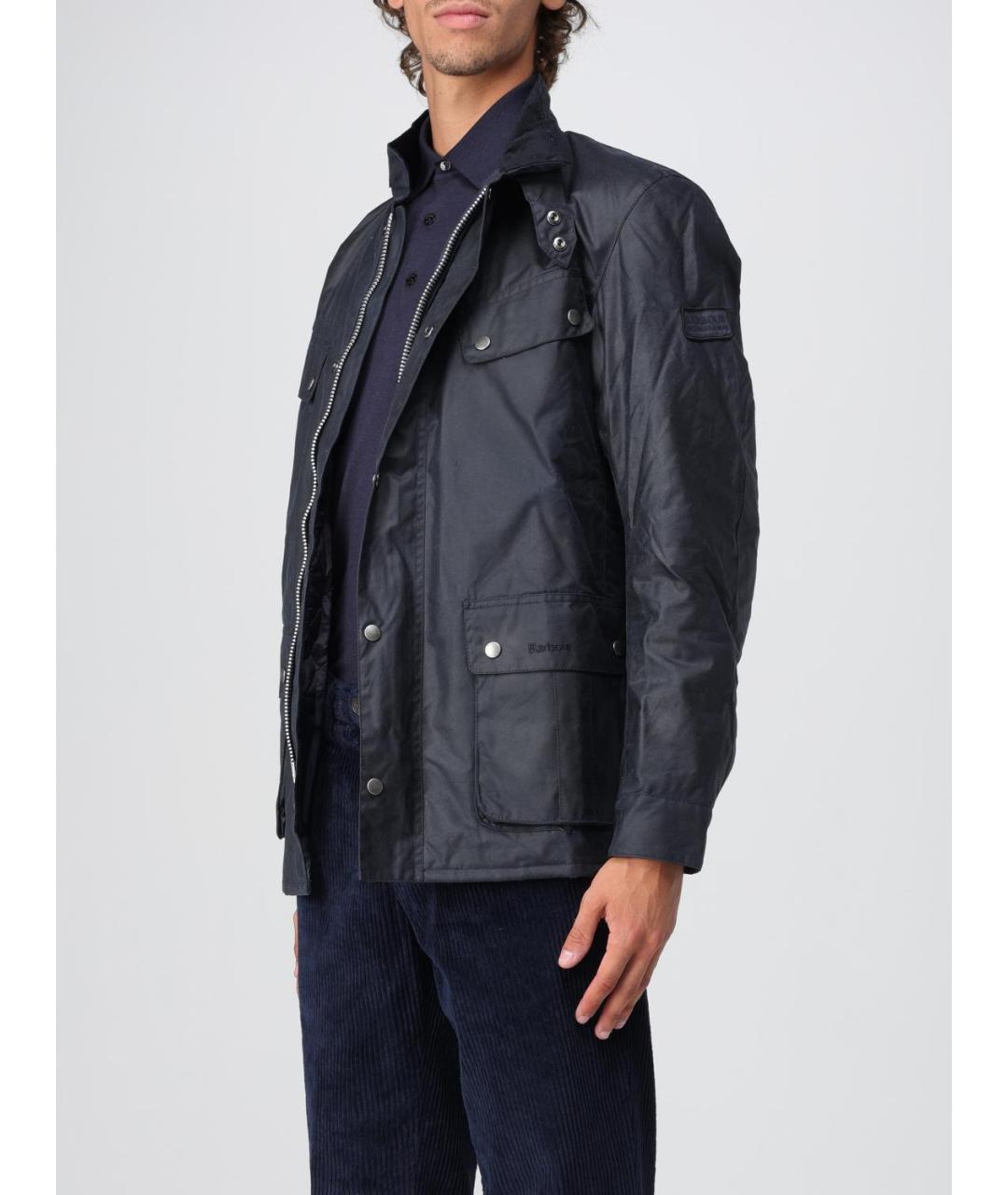 BARBOUR Темно-синяя куртка, фото 3