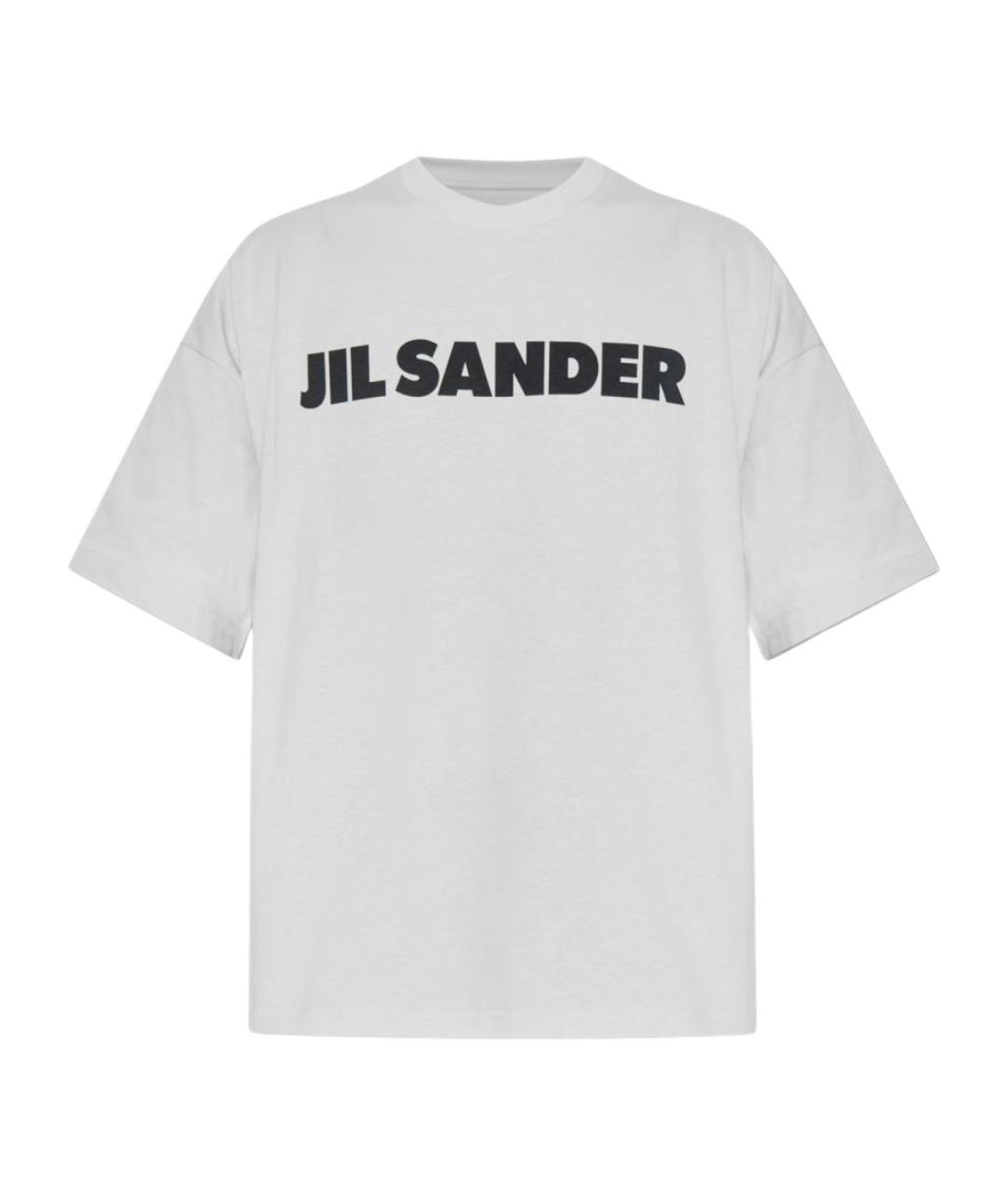 JIL SANDER Белая хлопковая футболка, фото 1