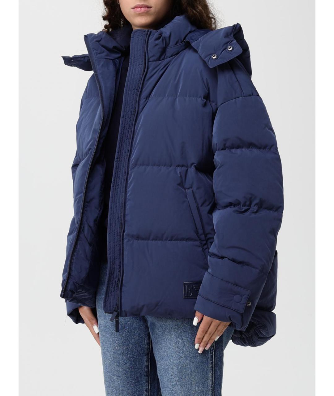 EMPORIO ARMANI Синий полиэстеровый пуховик, фото 4