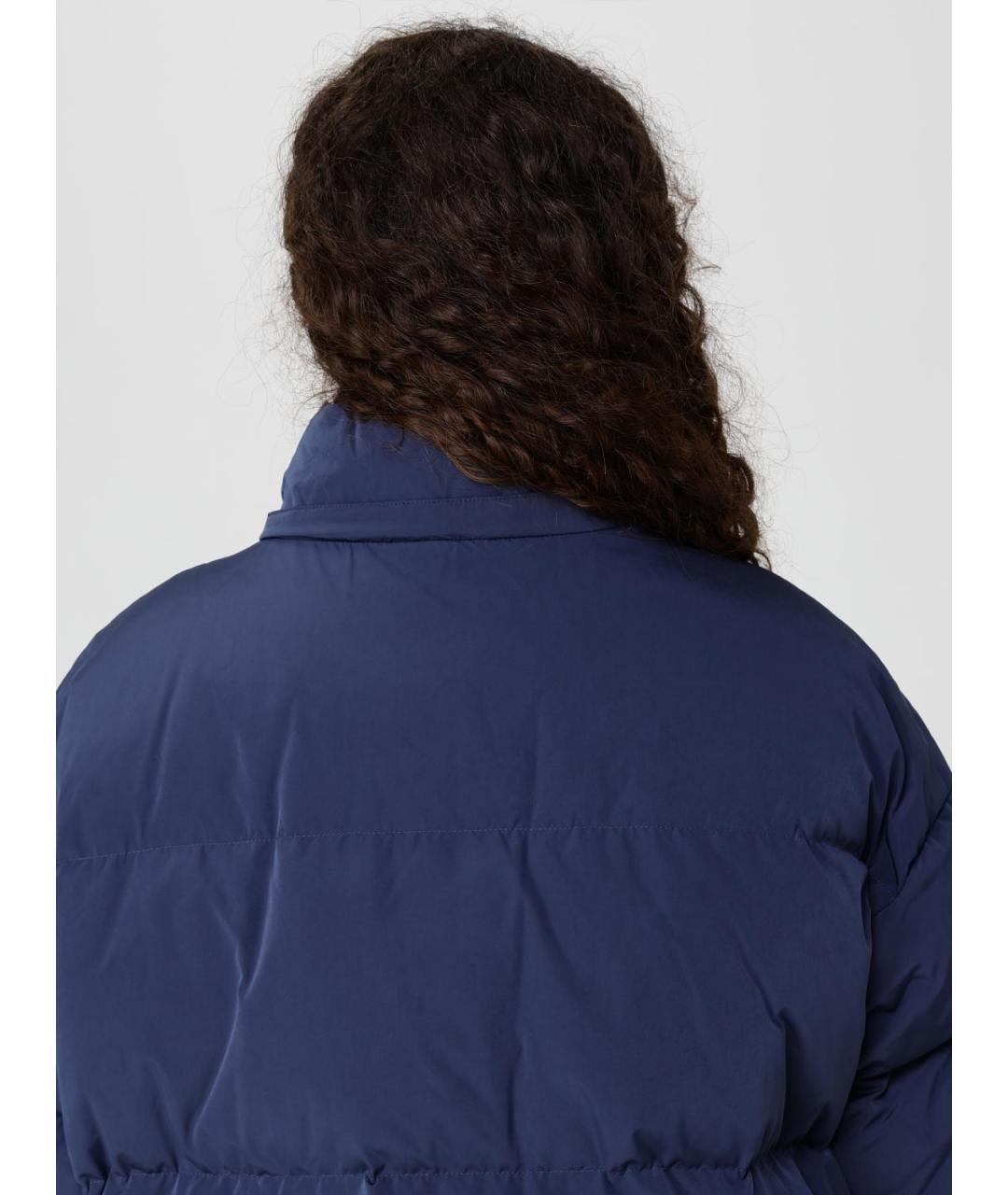 EMPORIO ARMANI Синий полиэстеровый пуховик, фото 5