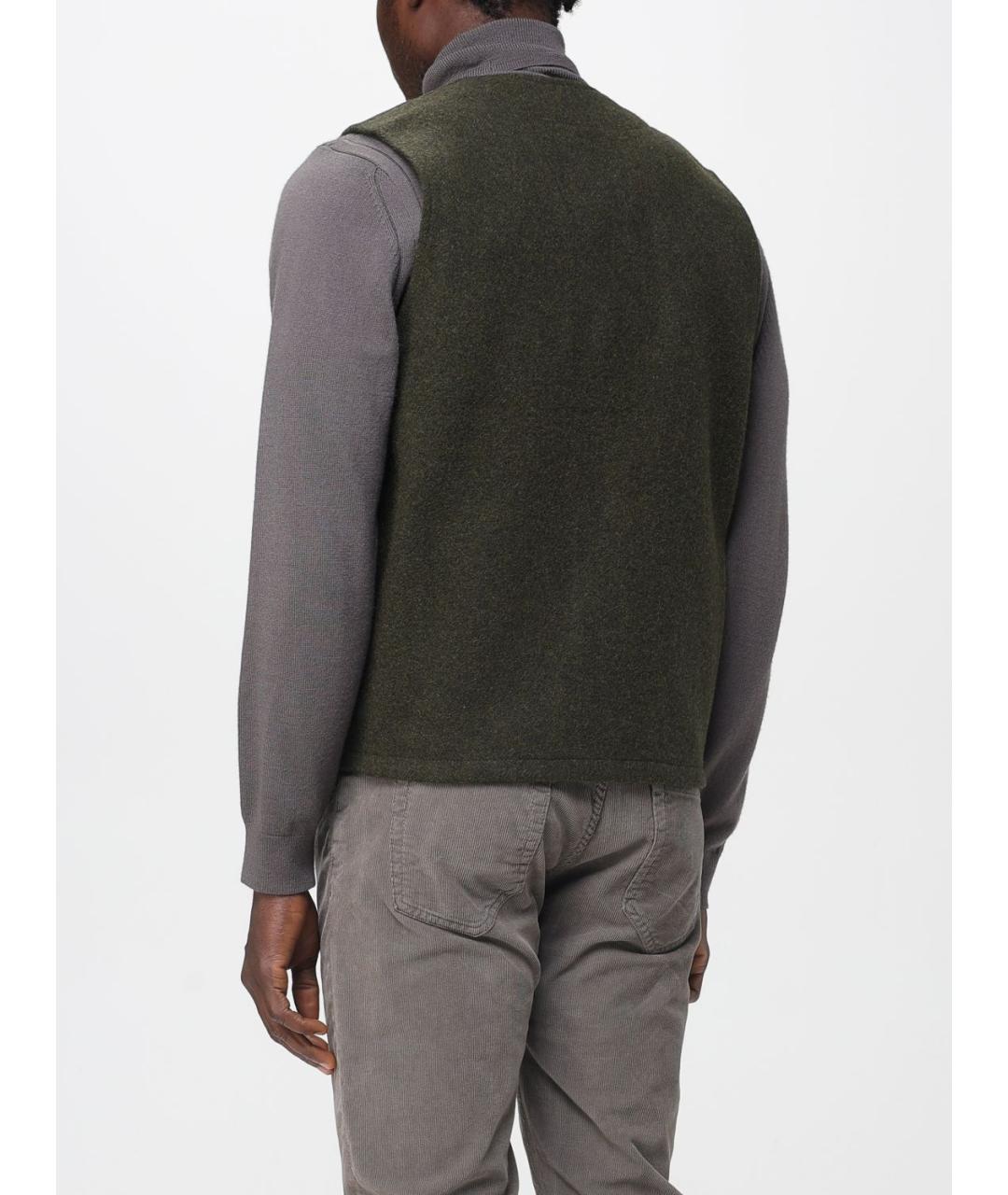 FILSON Зеленая шерстяная жилетка, фото 2