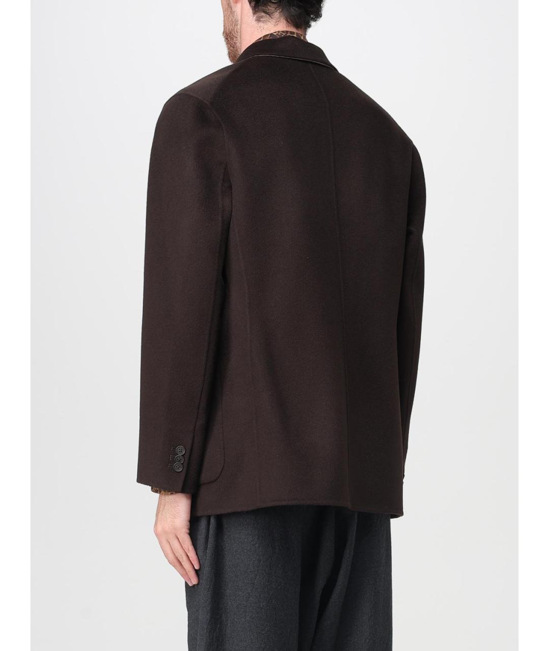 EMPORIO ARMANI Коричневый кашемировый пиджак, фото 2