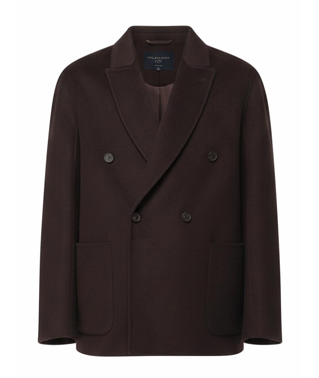 EMPORIO ARMANI Коричневый кашемировый пиджак, фото 1