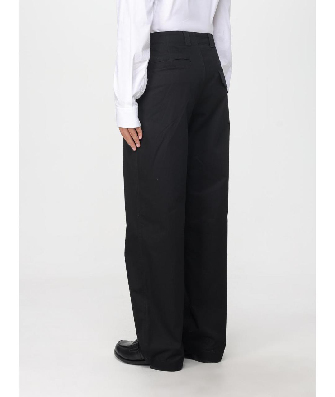 GUCCI Черные хлопковые повседневные брюки, фото 3