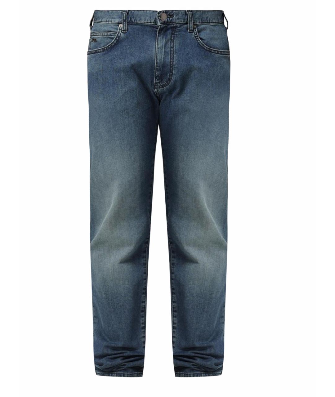 EMPORIO ARMANI Хлопковые прямые джинсы, фото 1
