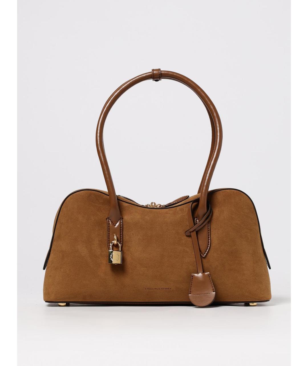 STELLA MCCARTNEY Коричневая сумка через плечо из искусственной кожи, фото 6