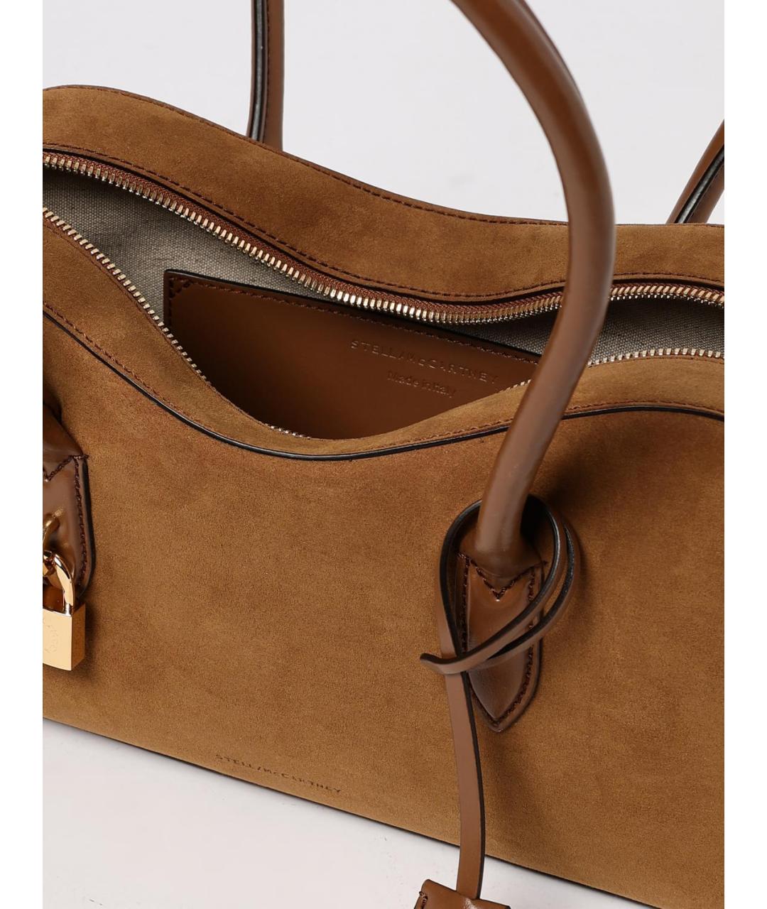 STELLA MCCARTNEY Коричневая сумка через плечо из искусственной кожи, фото 5