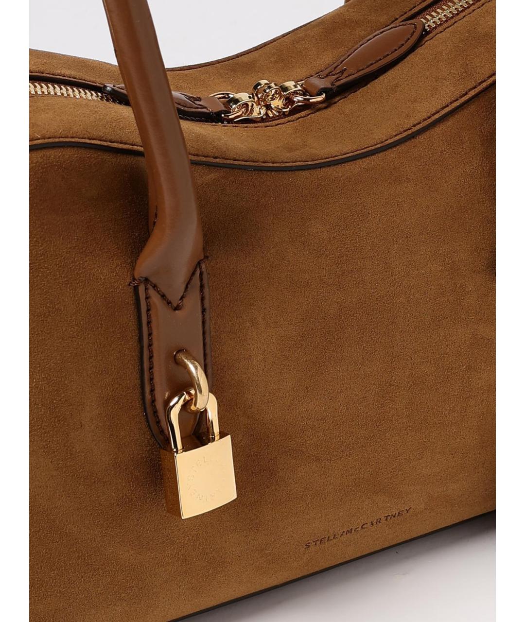 STELLA MCCARTNEY Коричневая сумка через плечо из искусственной кожи, фото 4