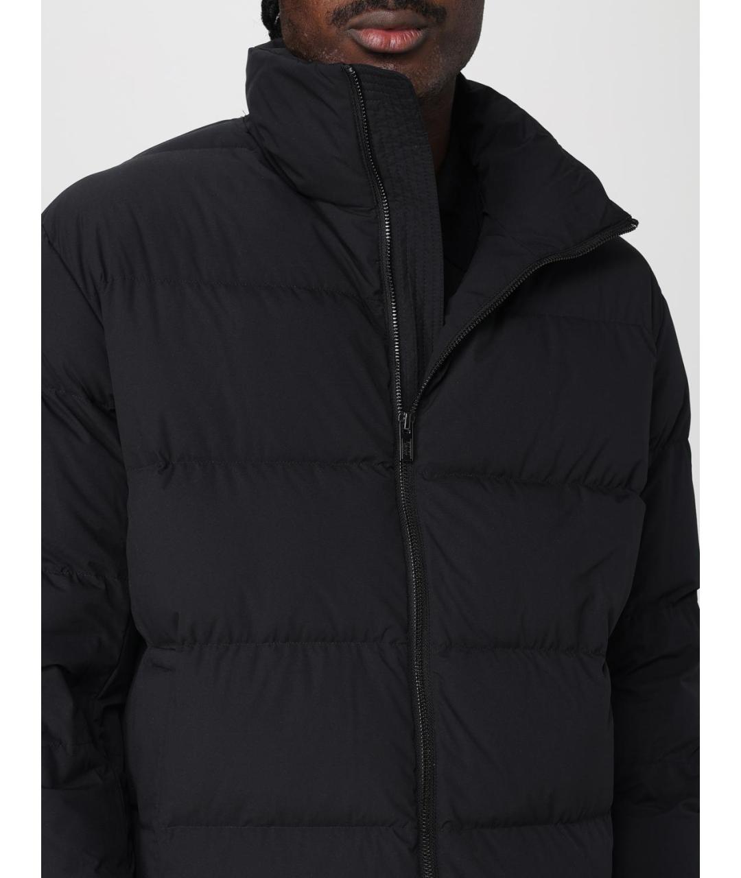 EMPORIO ARMANI Черный полиэстеровый пуховик, фото 4