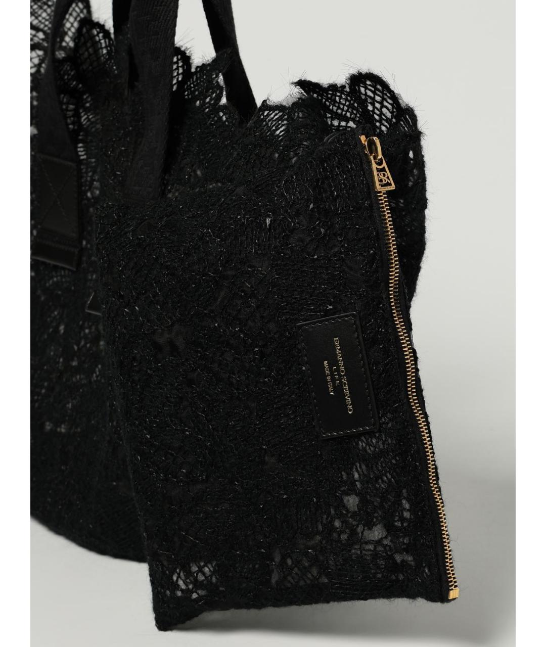 ERMANNO SCERVINO Черная сумка тоут, фото 4
