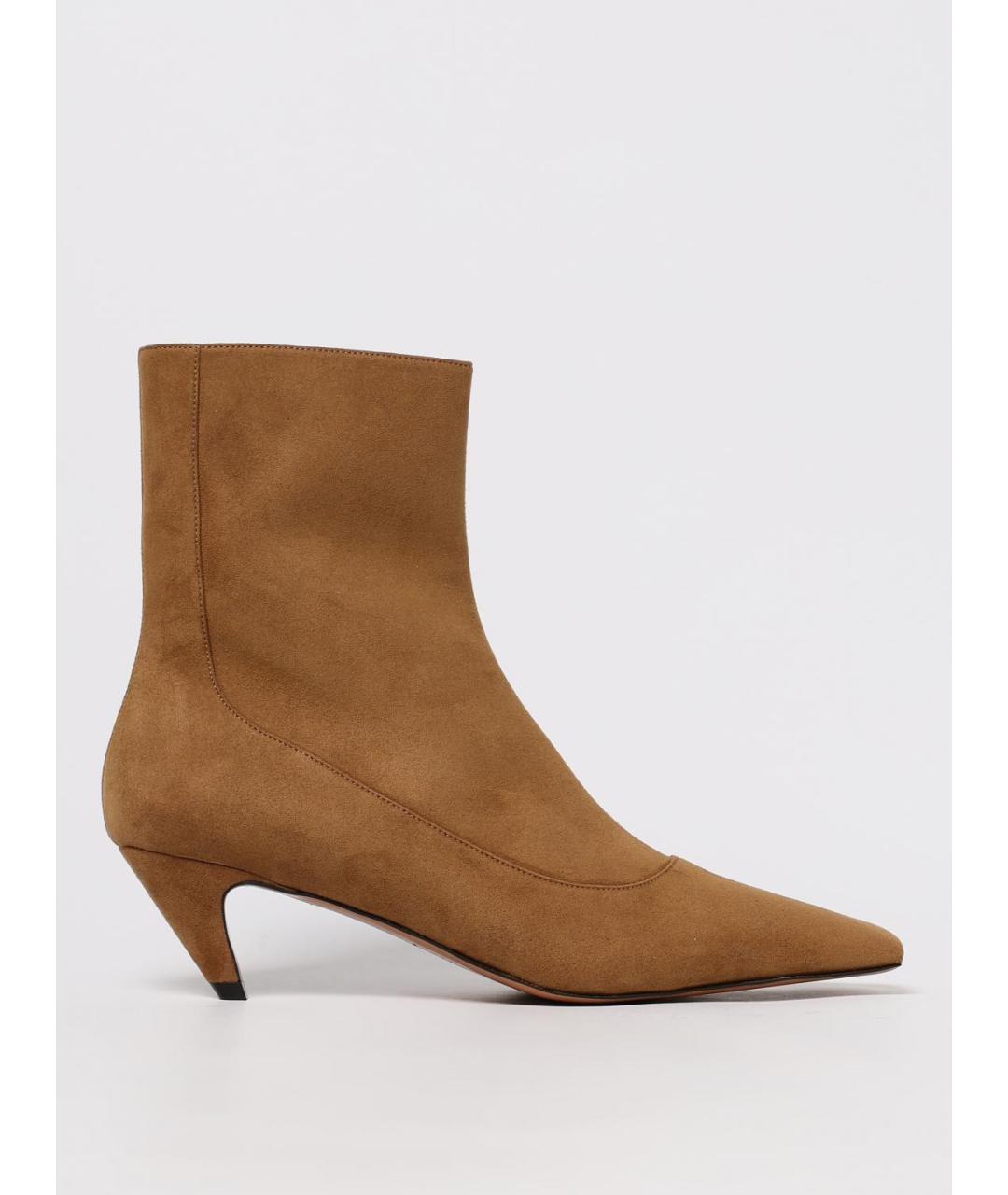 STELLA MCCARTNEY Коричневые ботильоны из искусственной кожи, фото 5