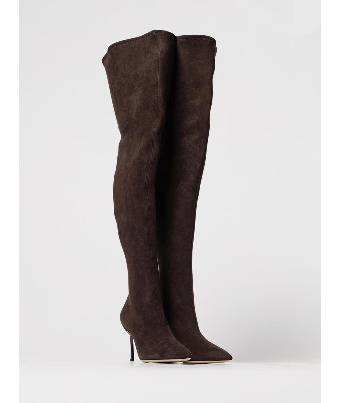 CASADEI Коричневые ботфорты, фото 2