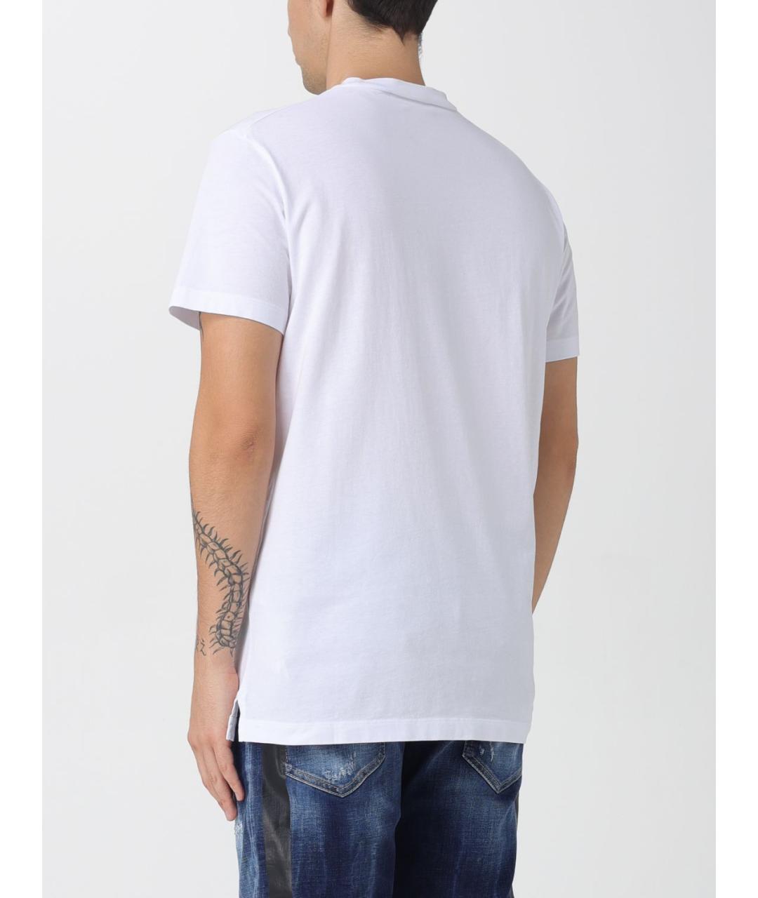 DSQUARED2 Белая хлопковая футболка, фото 3