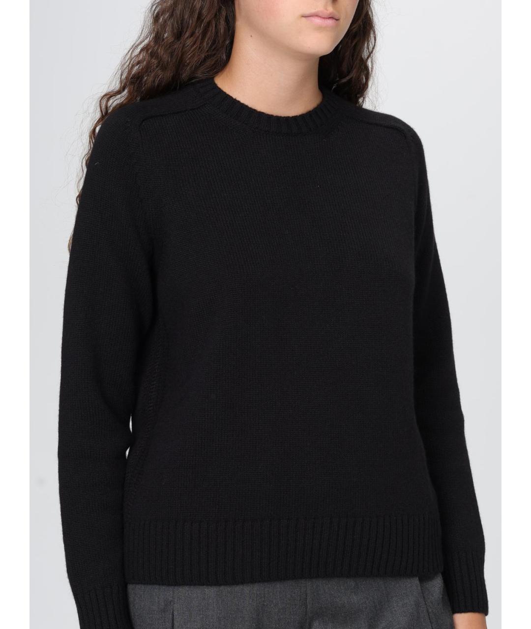AGNONA Черный кашемировый джемпер / свитер, фото 4