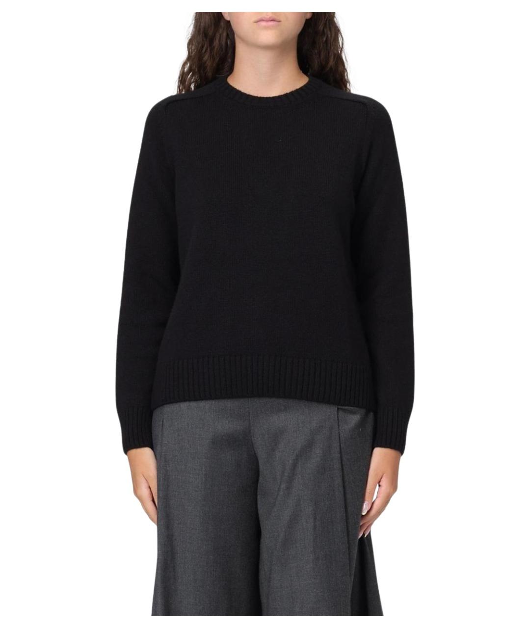 AGNONA Черный кашемировый джемпер / свитер, фото 1