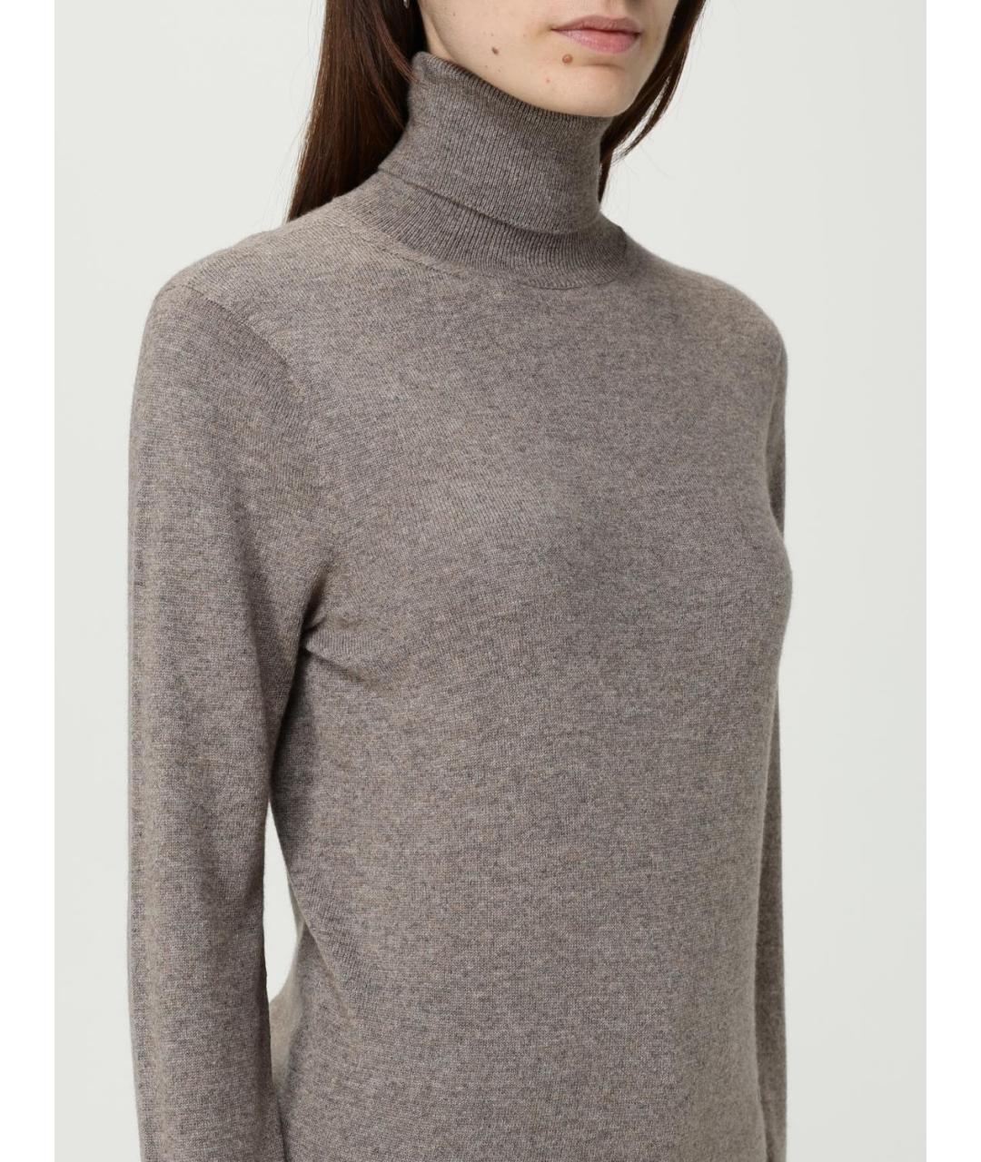 AGNONA Коричневая кашемировая водолазка, фото 3