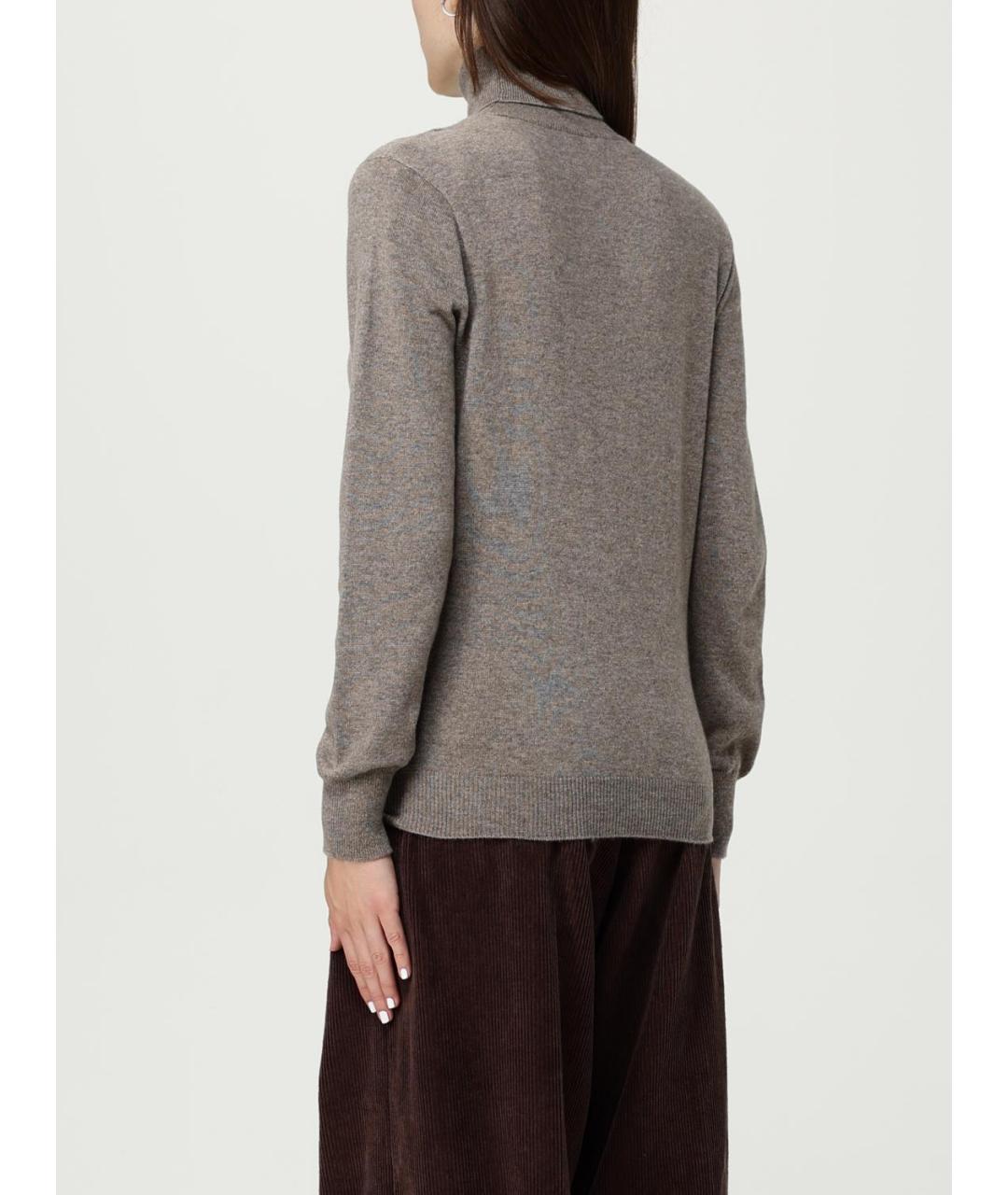 AGNONA Коричневая кашемировая водолазка, фото 2