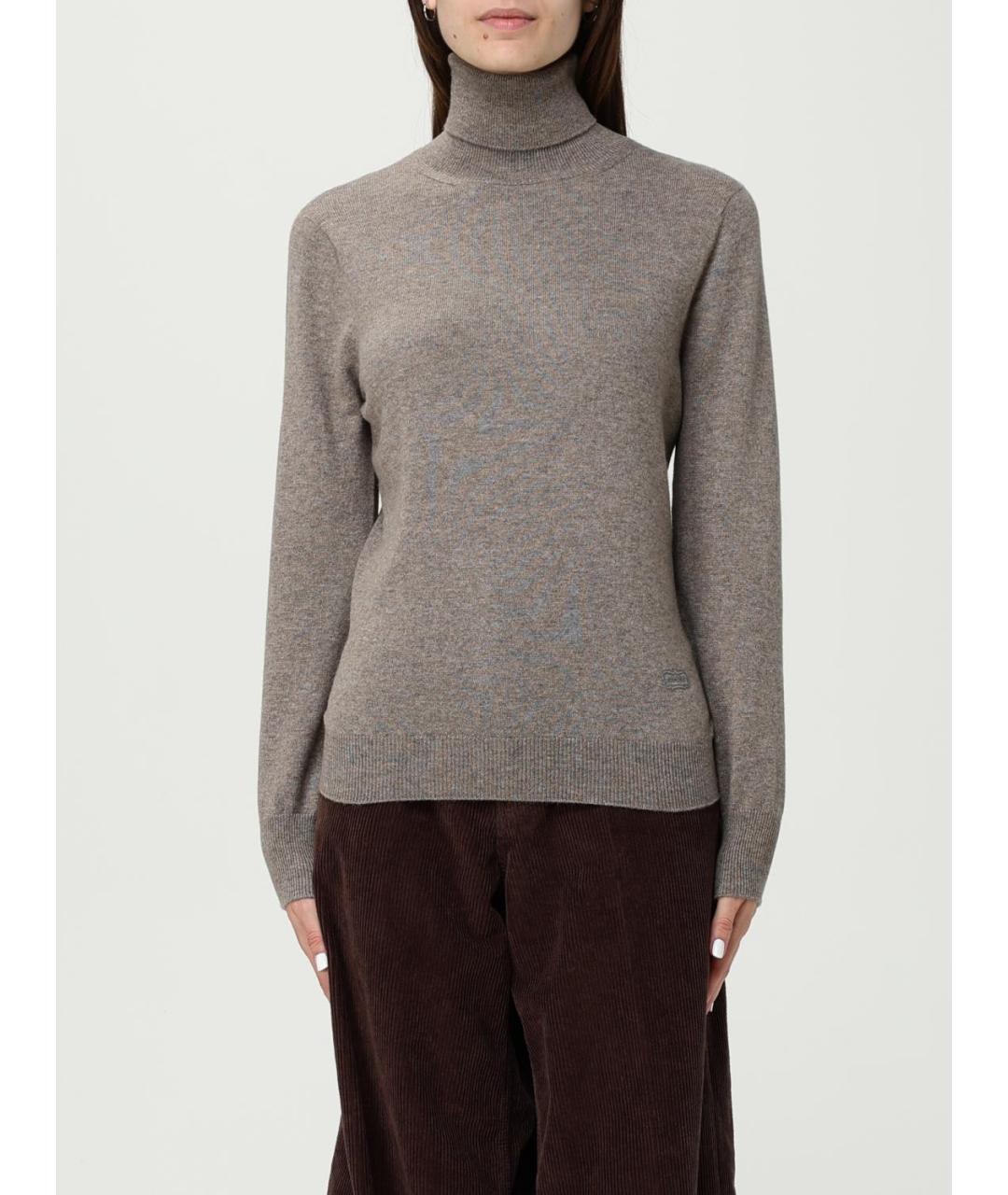AGNONA Коричневая кашемировая водолазка, фото 4