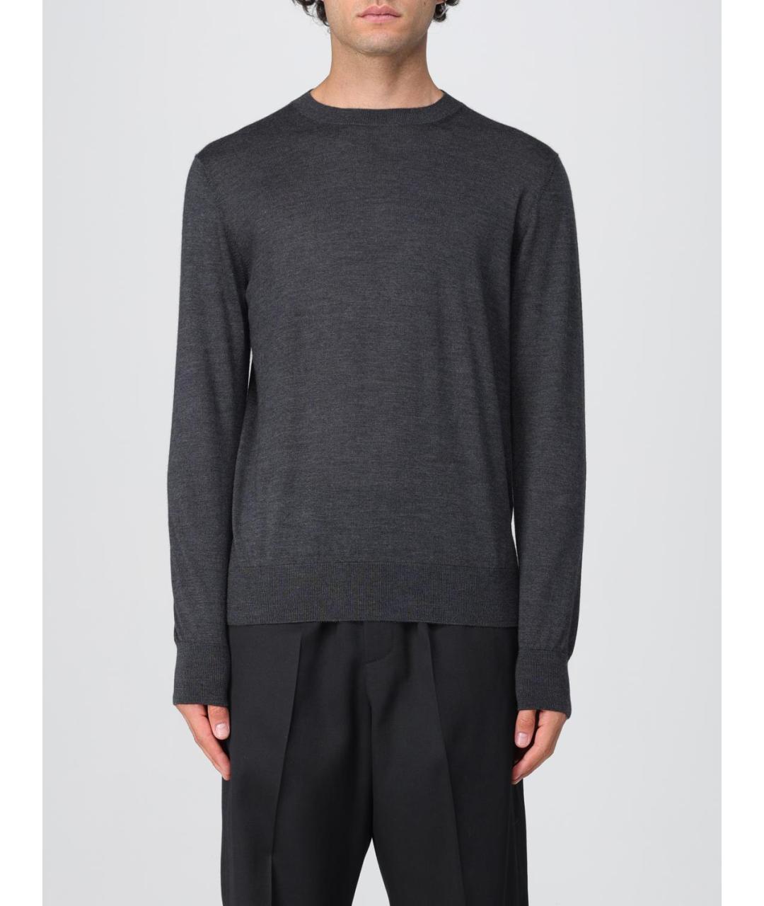 AGNONA Серый шерстяной джемпер / свитер, фото 5