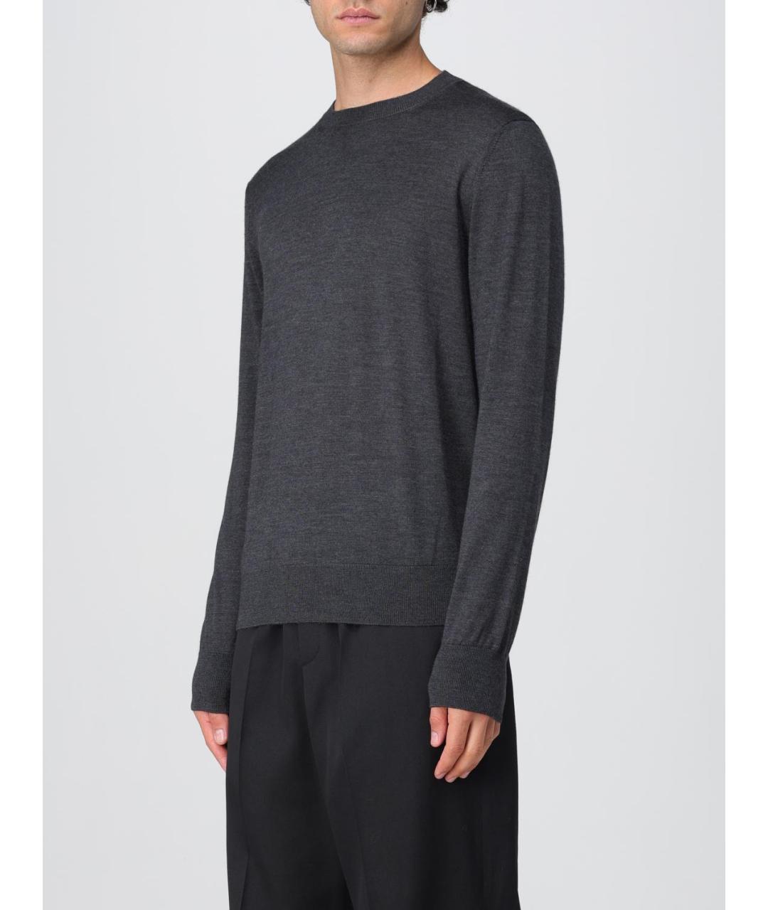 AGNONA Серый шерстяной джемпер / свитер, фото 3