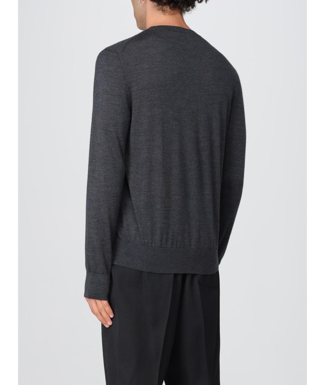 AGNONA Серый шерстяной джемпер / свитер, фото 2