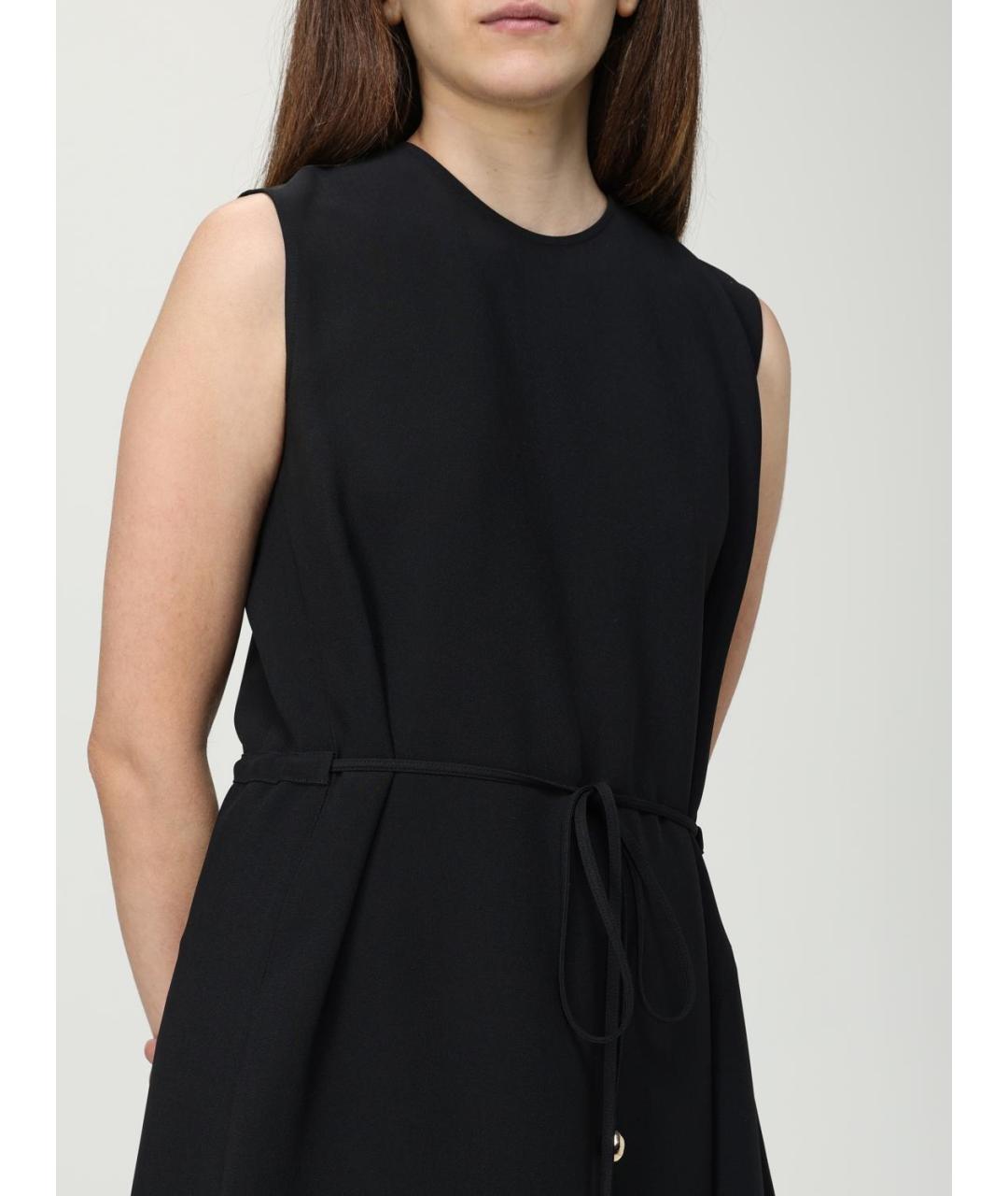 FABIANA FILIPPI Черное ацетатное повседневное платье, фото 4