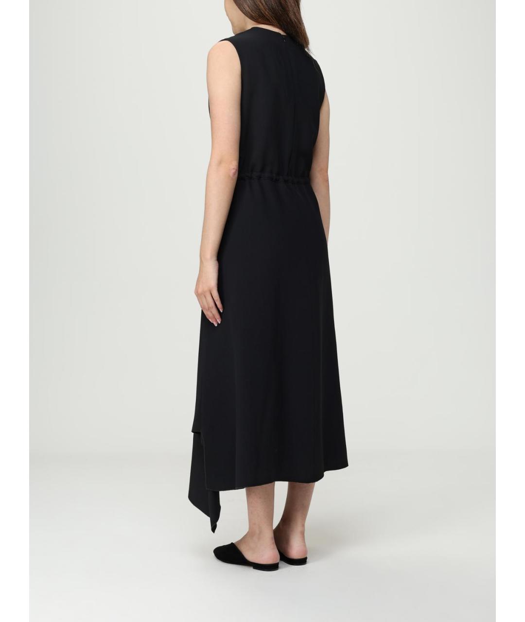 FABIANA FILIPPI Черное ацетатное повседневное платье, фото 2