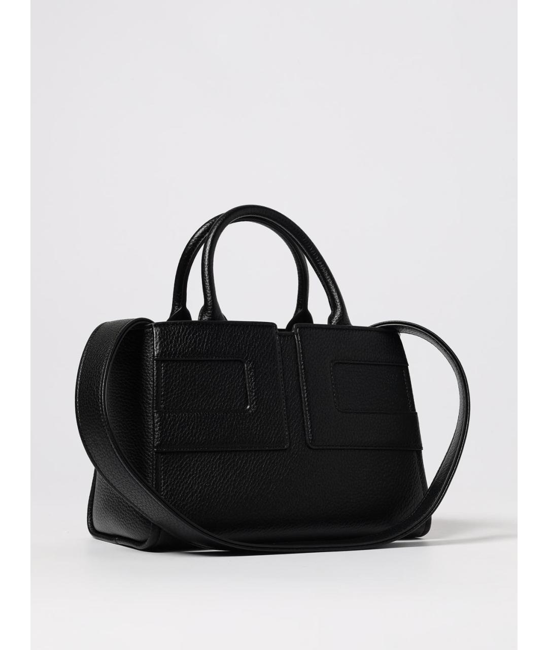 ELISABETTA FRANCHI Черная сумка через плечо из искусственной кожи, фото 2