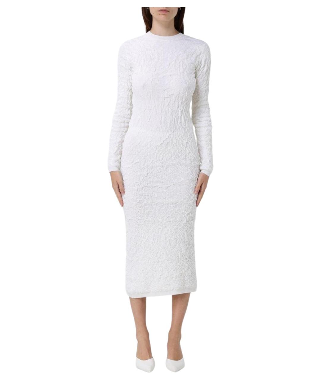 FABIANA FILIPPI Белое шерстяное повседневное платье, фото 1