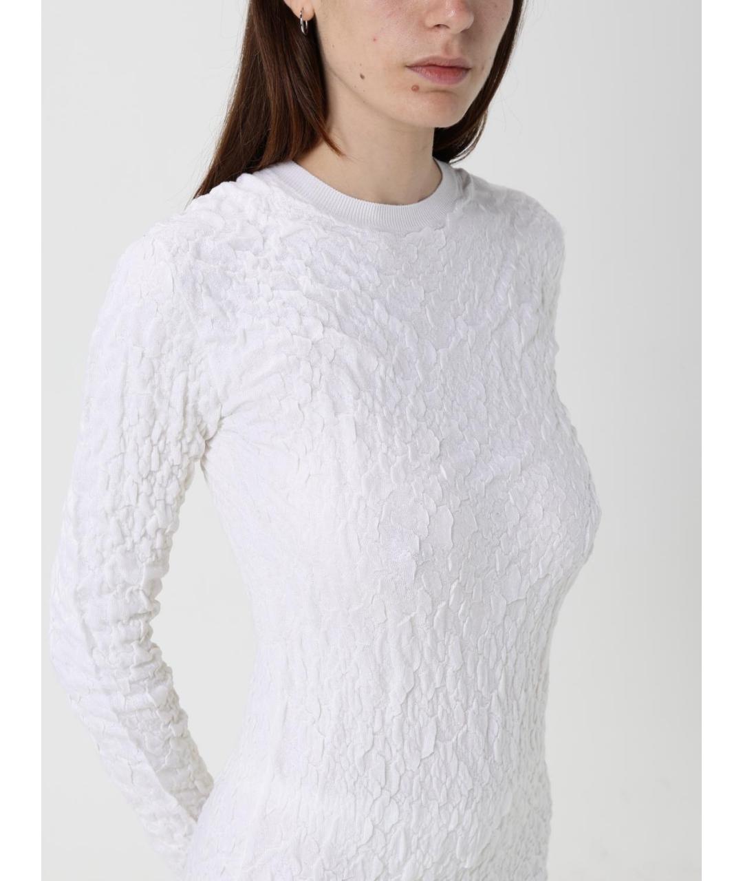 FABIANA FILIPPI Белое шерстяное повседневное платье, фото 4