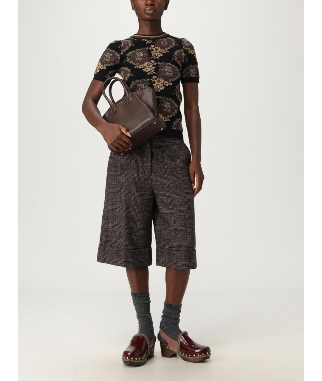 ANTONIO MARRAS Коричневая кожаная сумка тоут, фото 2