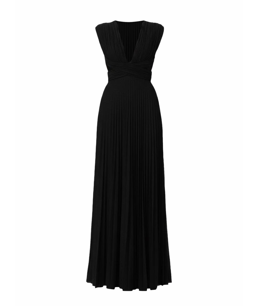 ELISABETTA FRANCHI Черное вискозное вечернее платье, фото 1