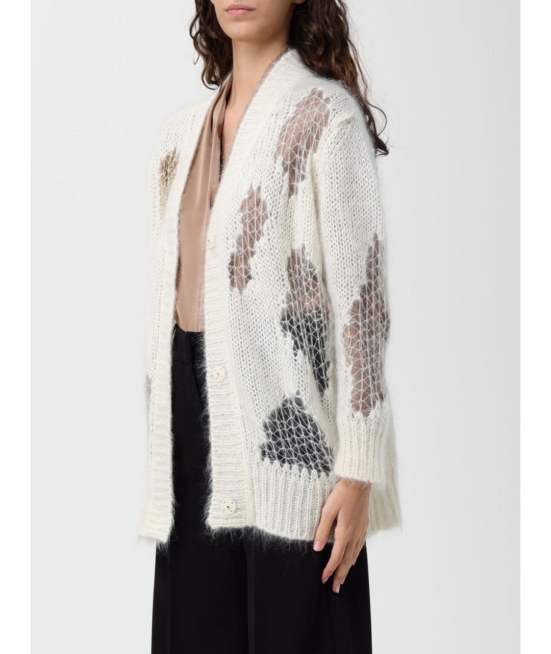 FABIANA FILIPPI Бежевый шерстяной кардиган, фото 4