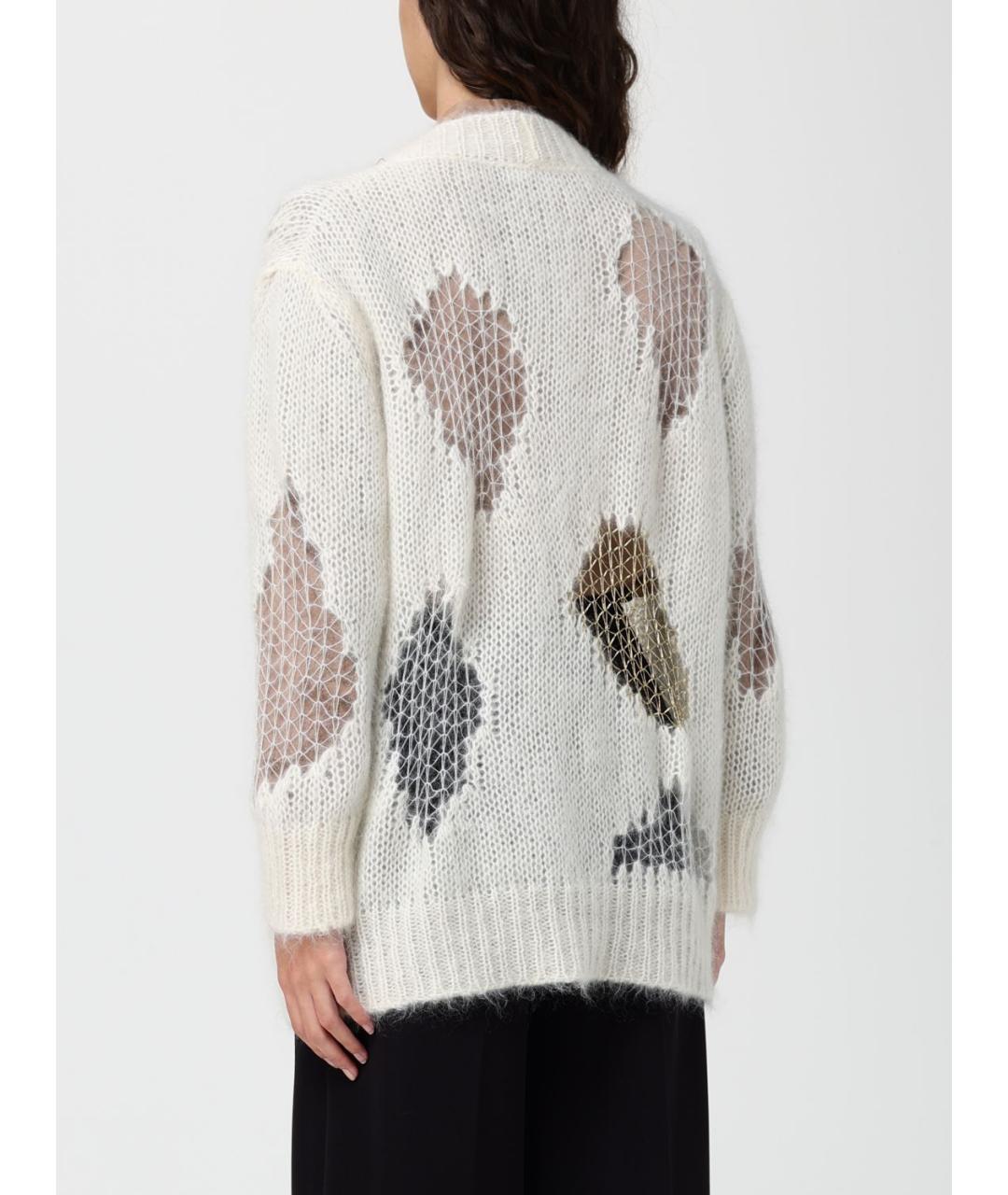 FABIANA FILIPPI Бежевый шерстяной кардиган, фото 3