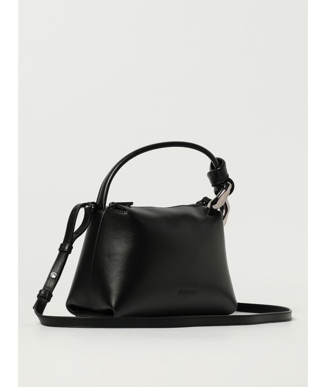 J.W.ANDERSON Черная кожаная сумка через плечо, фото 3