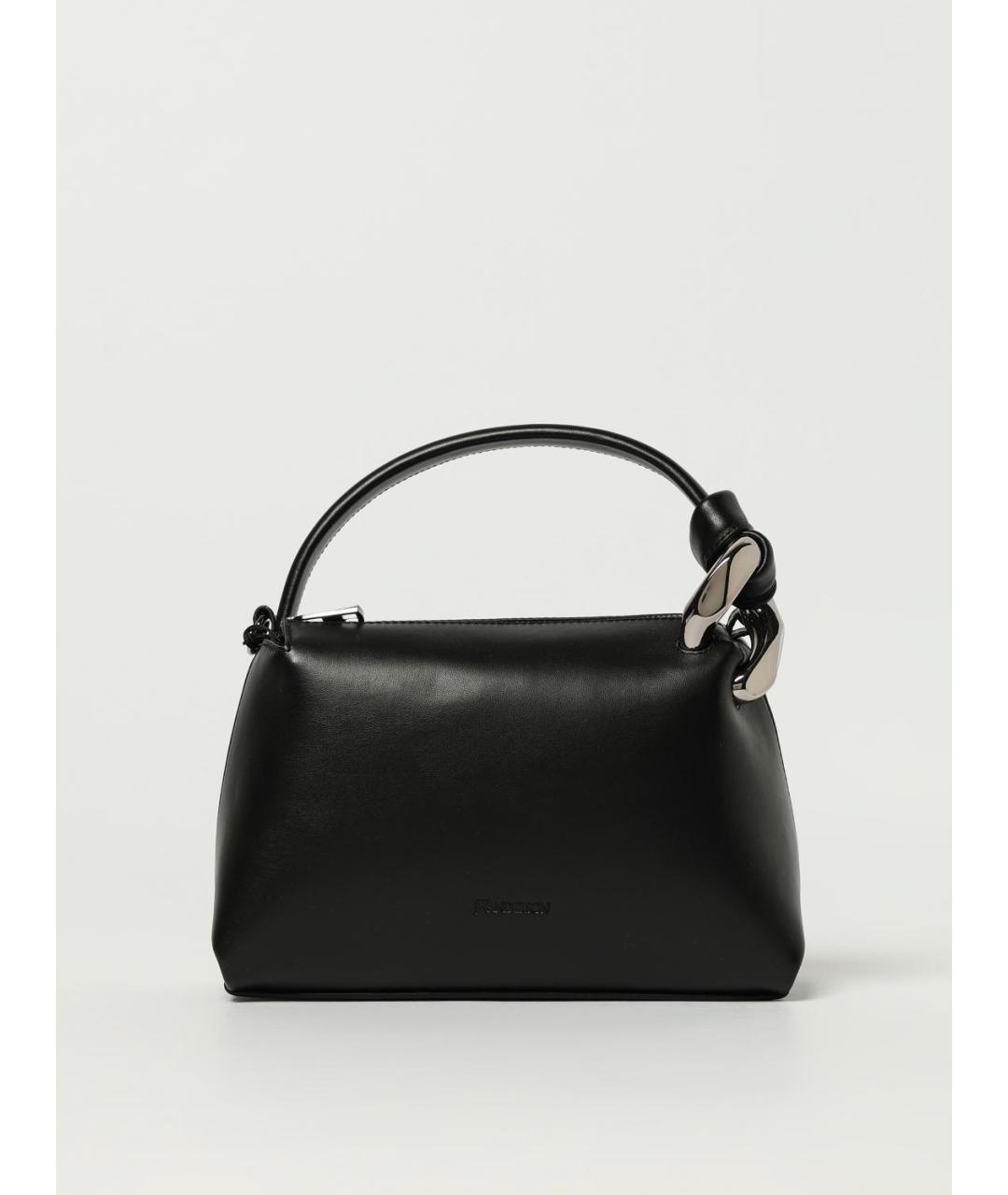 J.W.ANDERSON Черная кожаная сумка через плечо, фото 6