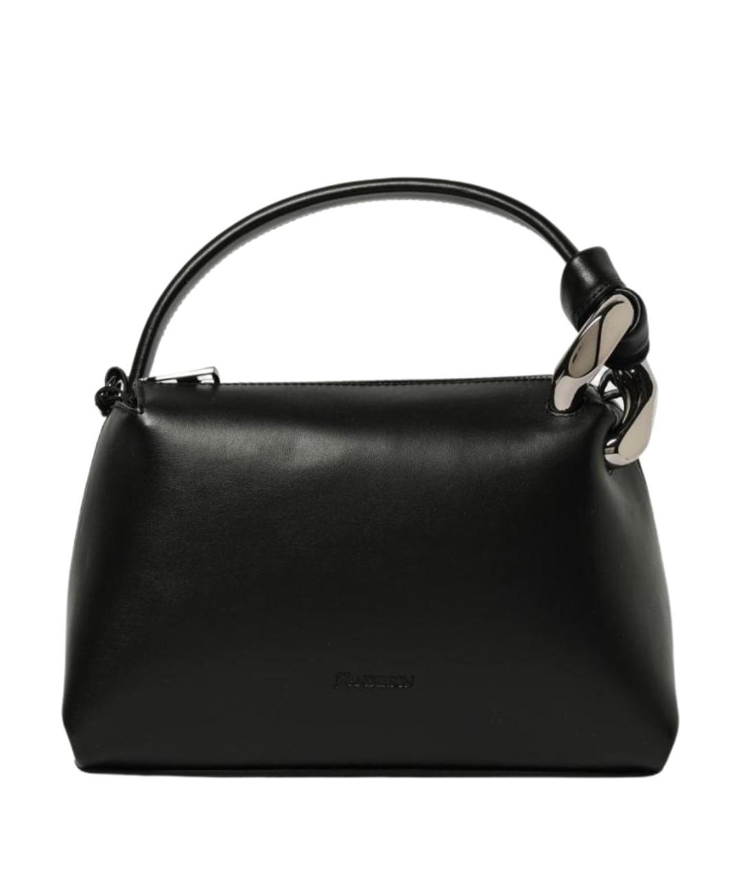 J.W.ANDERSON Черная кожаная сумка через плечо, фото 1