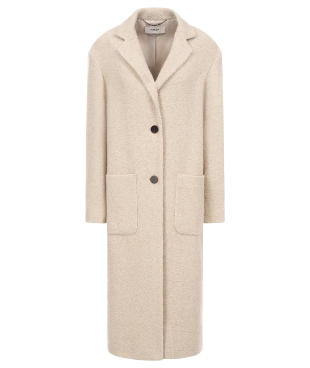 AGNONA Бежевое кашемировое пальто, фото 1