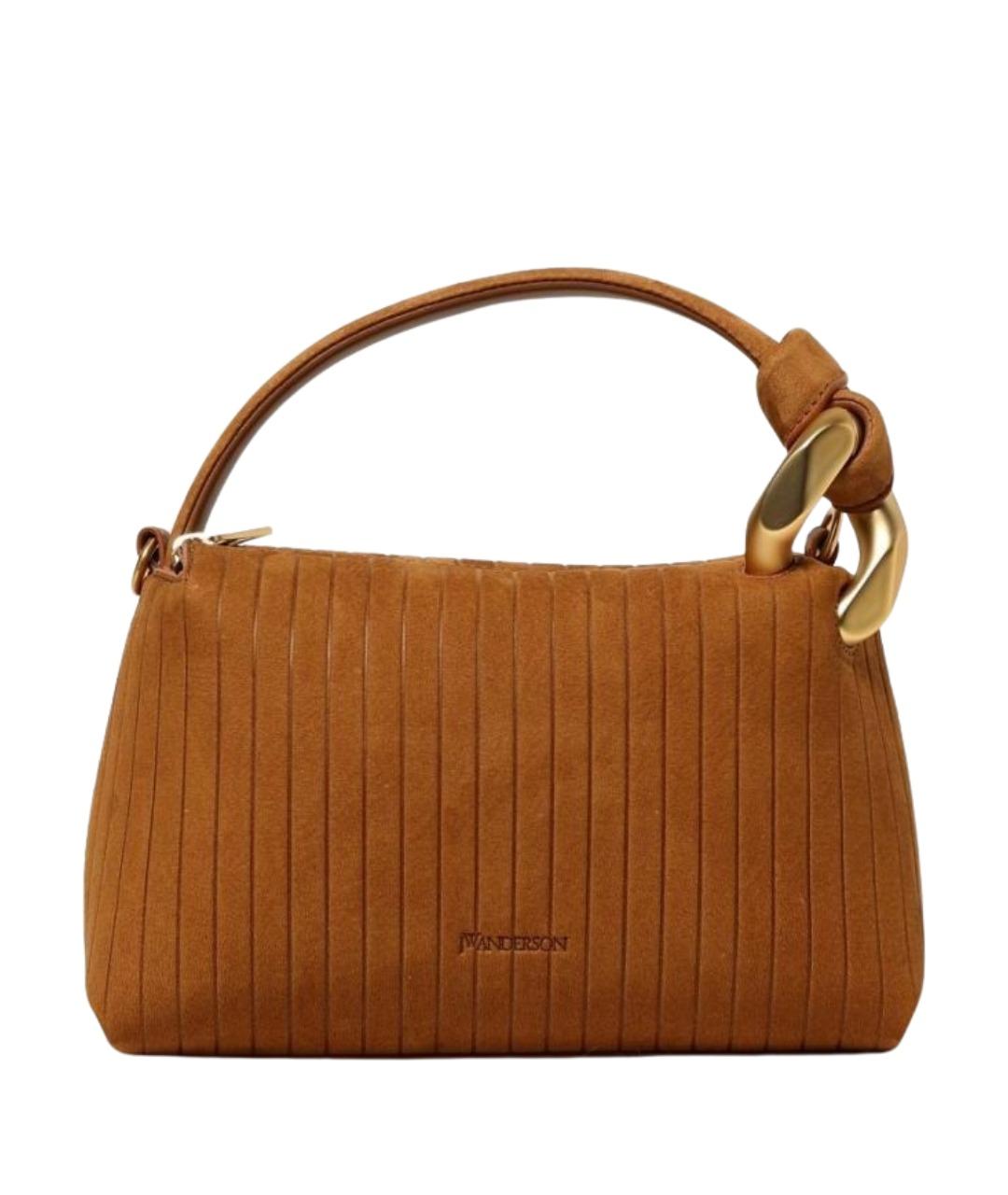 J.W.ANDERSON Коричневая замшевая сумка через плечо, фото 1