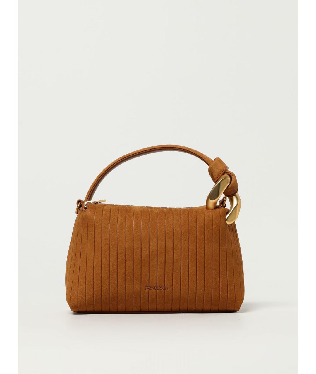 J.W.ANDERSON Коричневая замшевая сумка через плечо, фото 6
