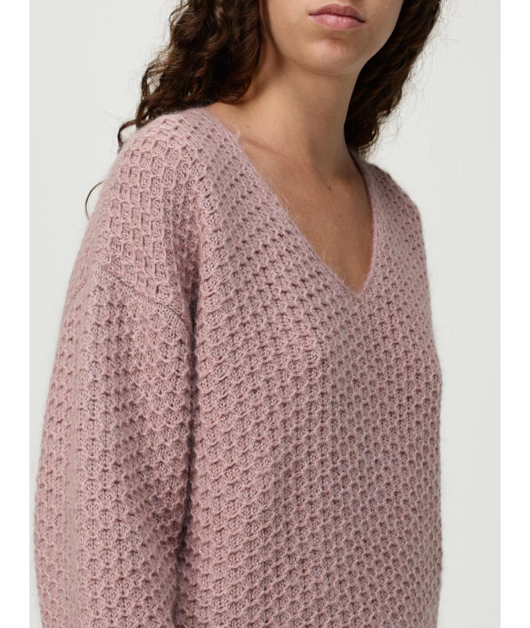 FABIANA FILIPPI Розовый шерстяной джемпер / свитер, фото 5