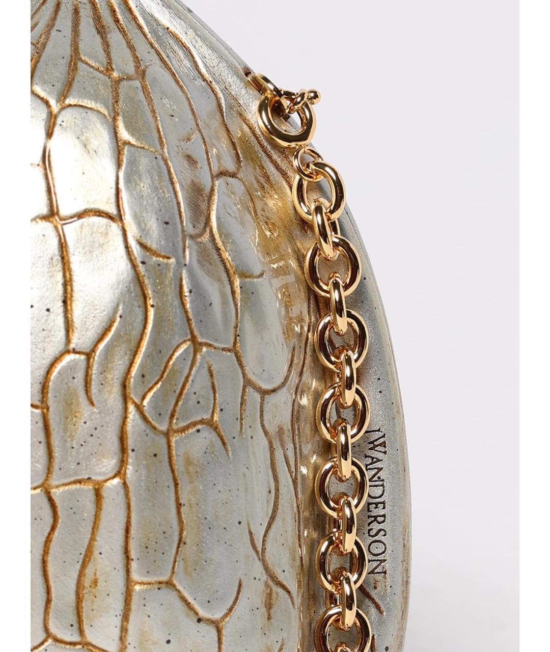 J.W.ANDERSON Золотая сумка через плечо, фото 4