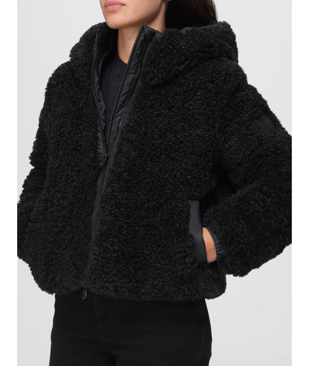 SAVE THE DUCK Черная полиэстеровая куртка, фото 4