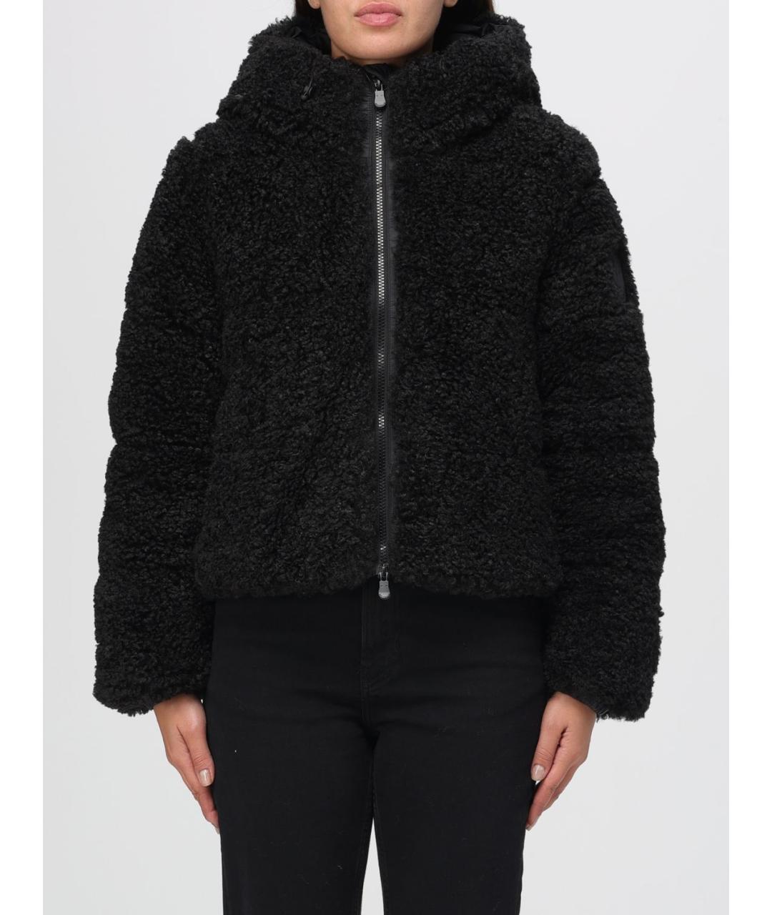 SAVE THE DUCK Черная полиэстеровая куртка, фото 5