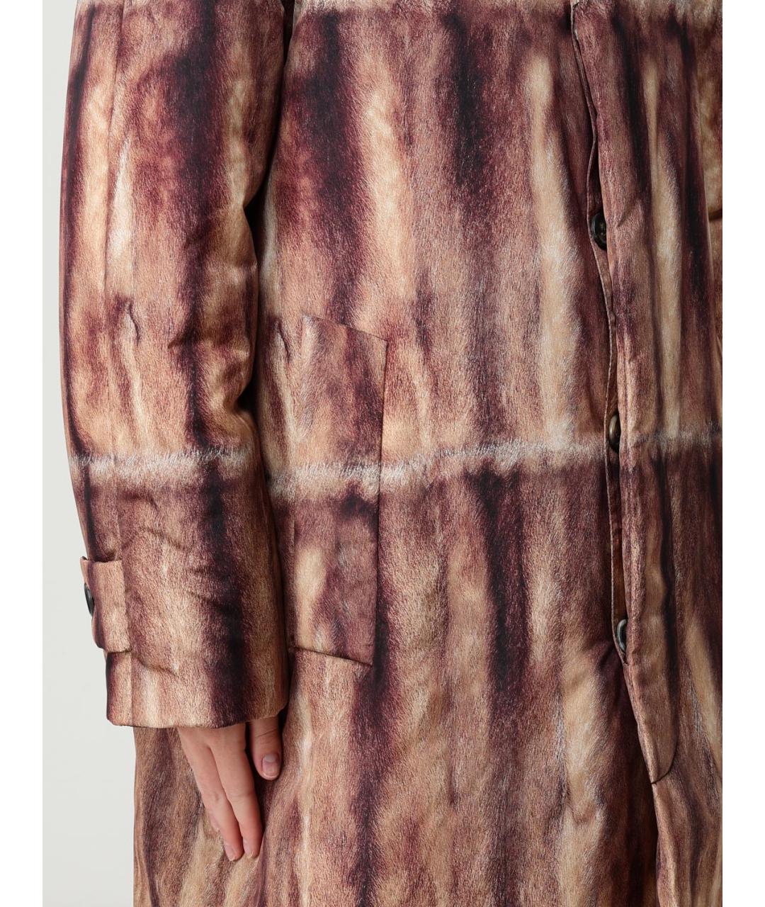 MOSCHINO Коричневое шерстяное пальто, фото 6