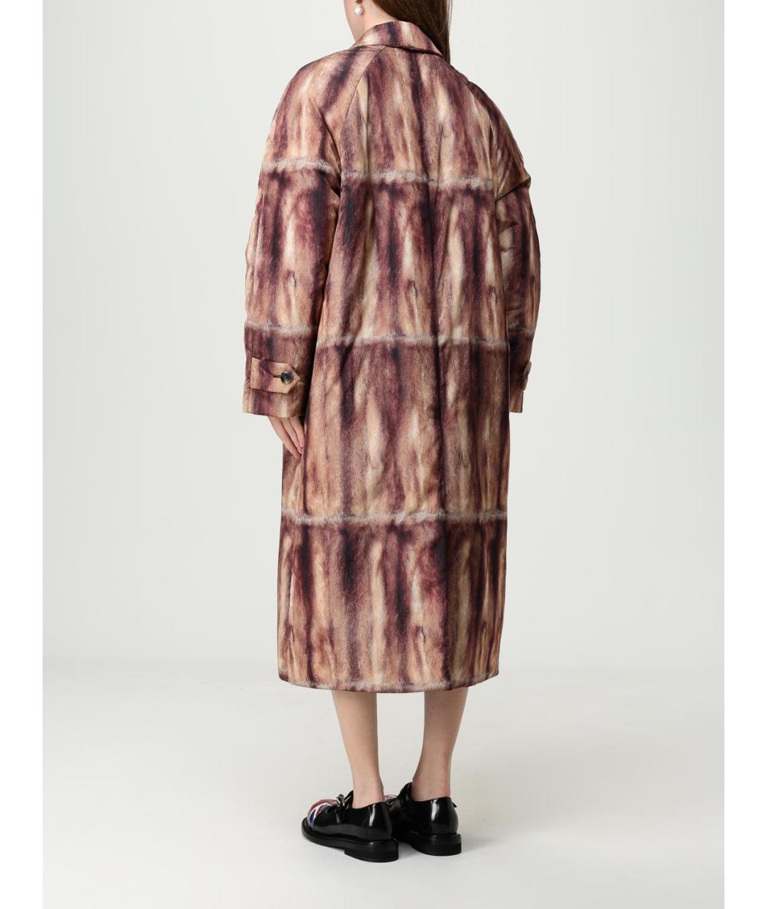 MOSCHINO Коричневое шерстяное пальто, фото 4